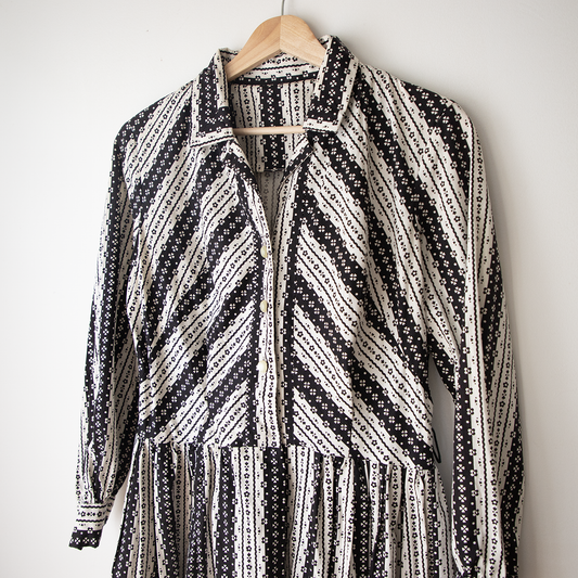 60's Daisy Printed Midi