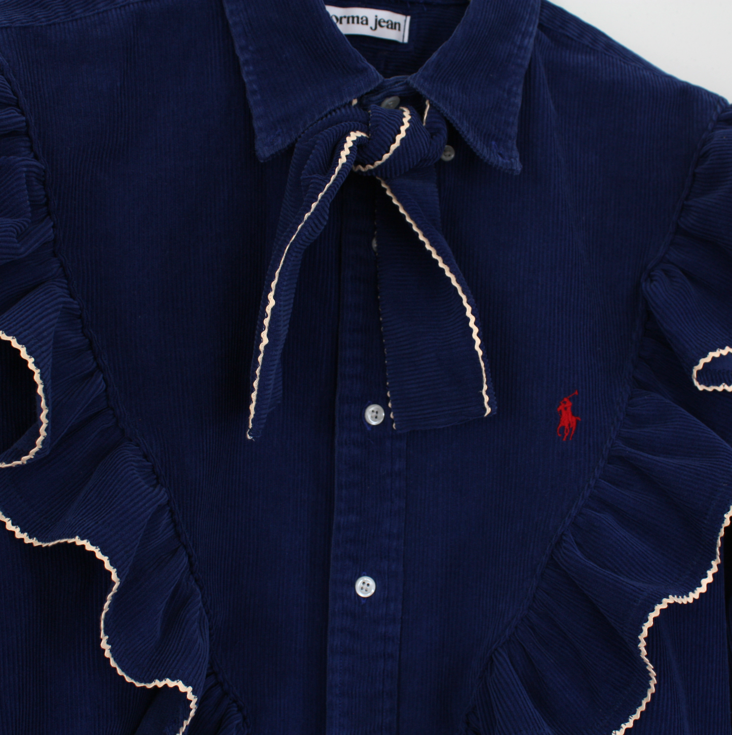 Corduroy Top, Navy