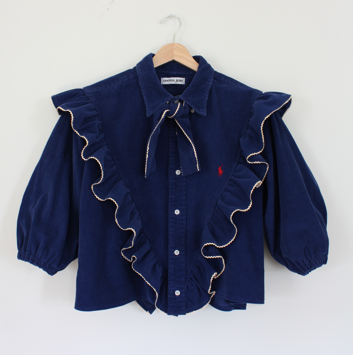 Corduroy Top, Navy