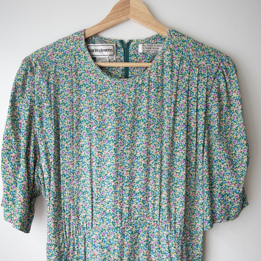 80's Ditsy Printed Midi