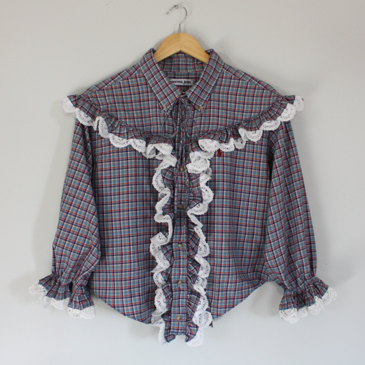 Ruffle Top - Plaid