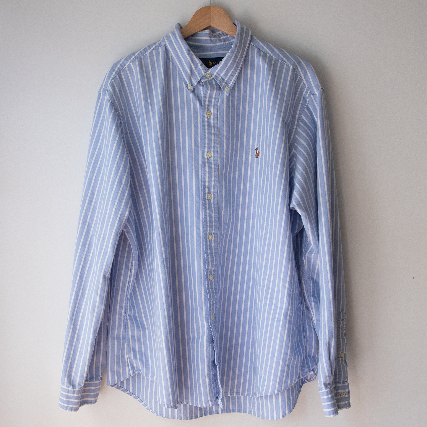 Godet Top, Blue/White