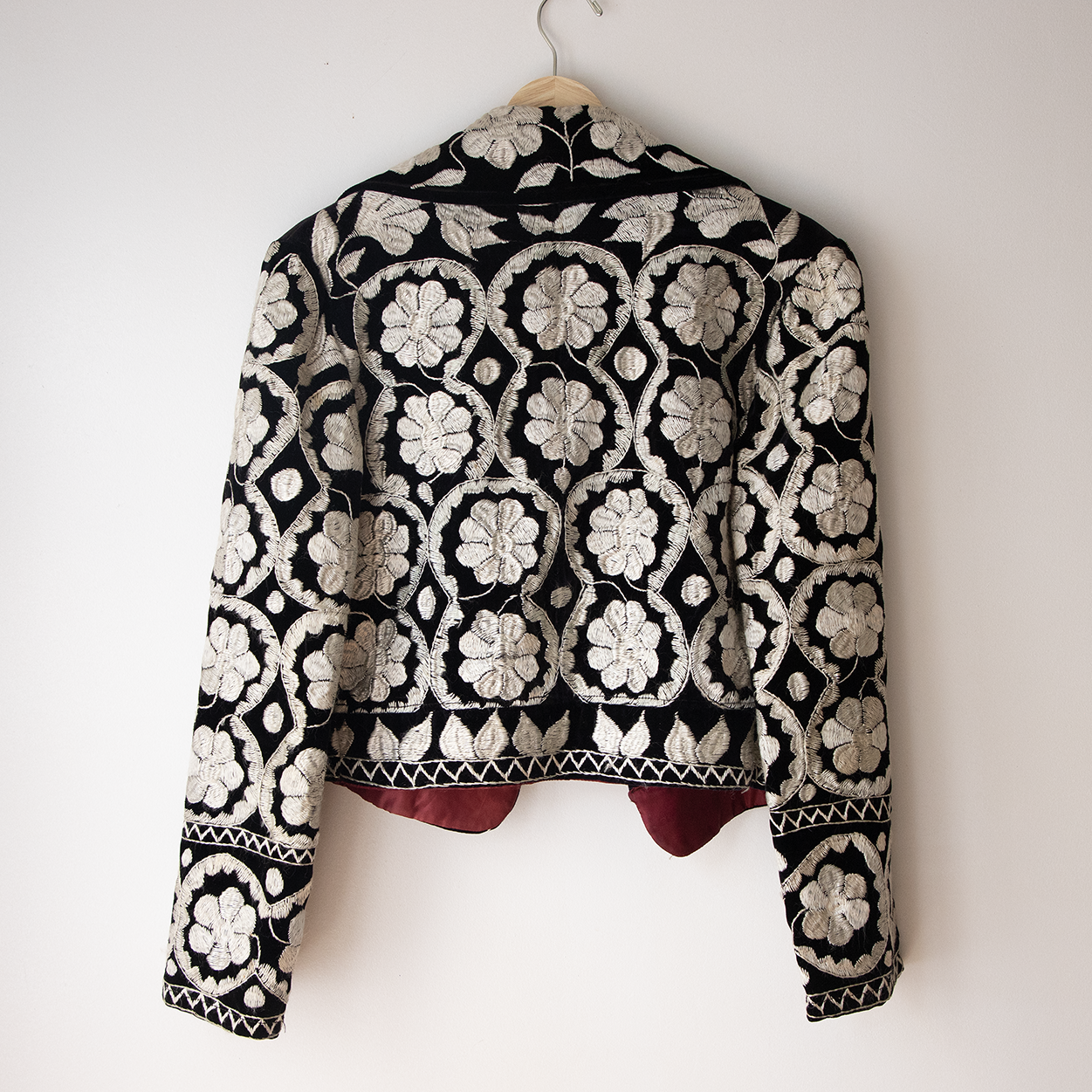 Embroidered Velvet Bandolero Jacket