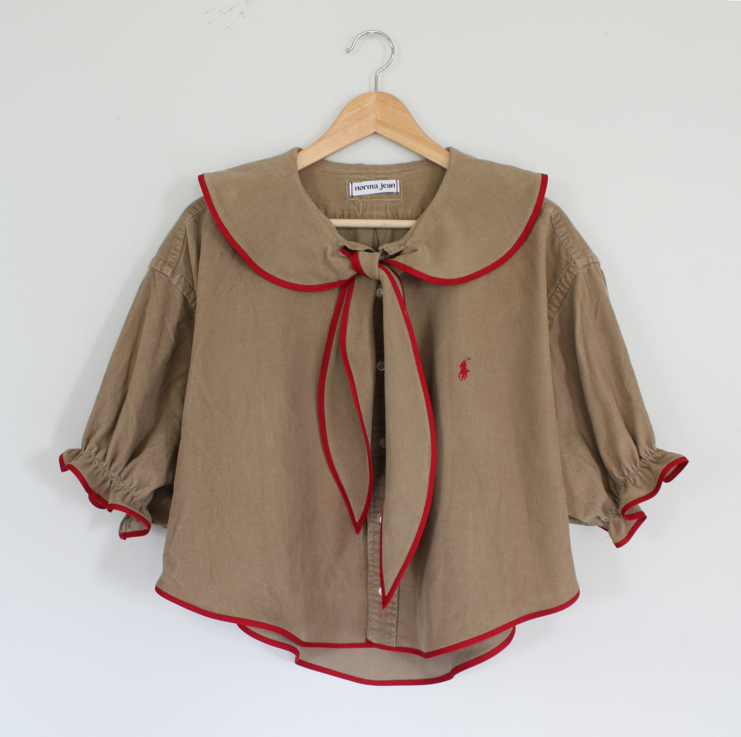 Sailor Top, Beige/Red