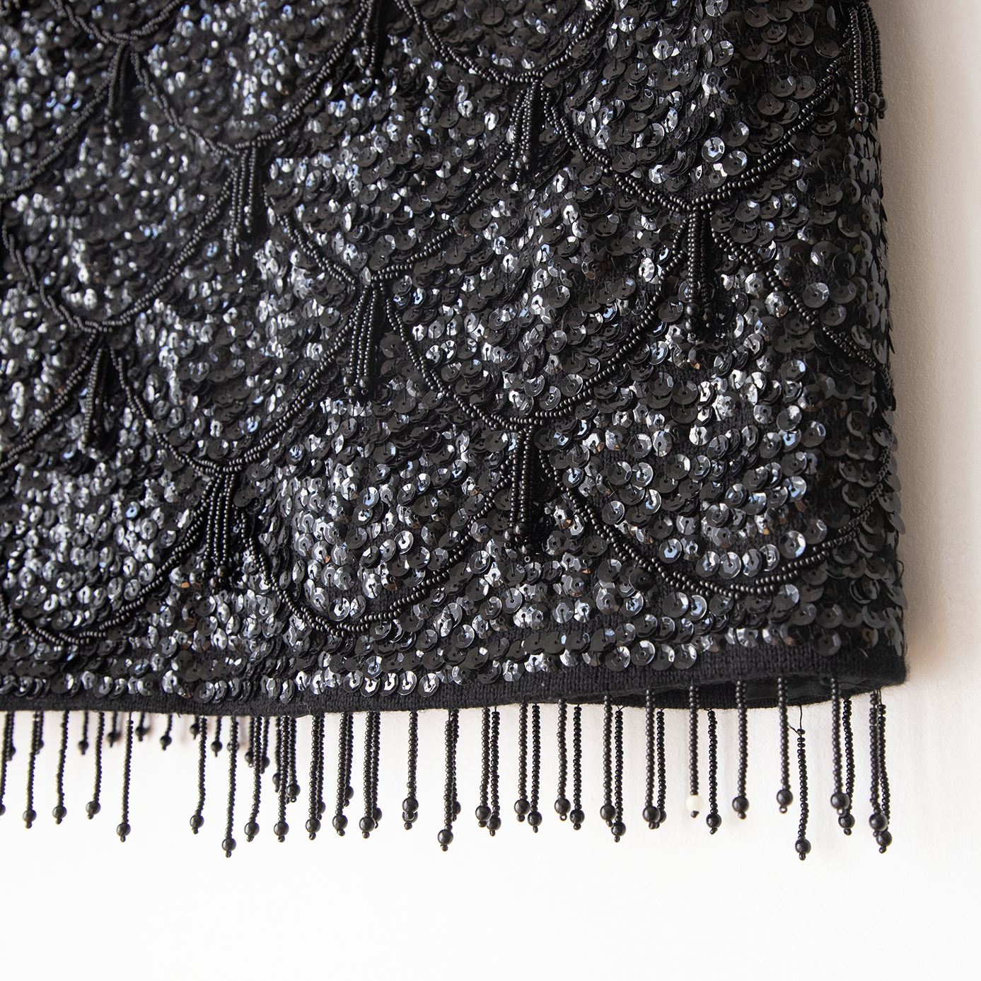 50's Sequin Beaded Fringe Top