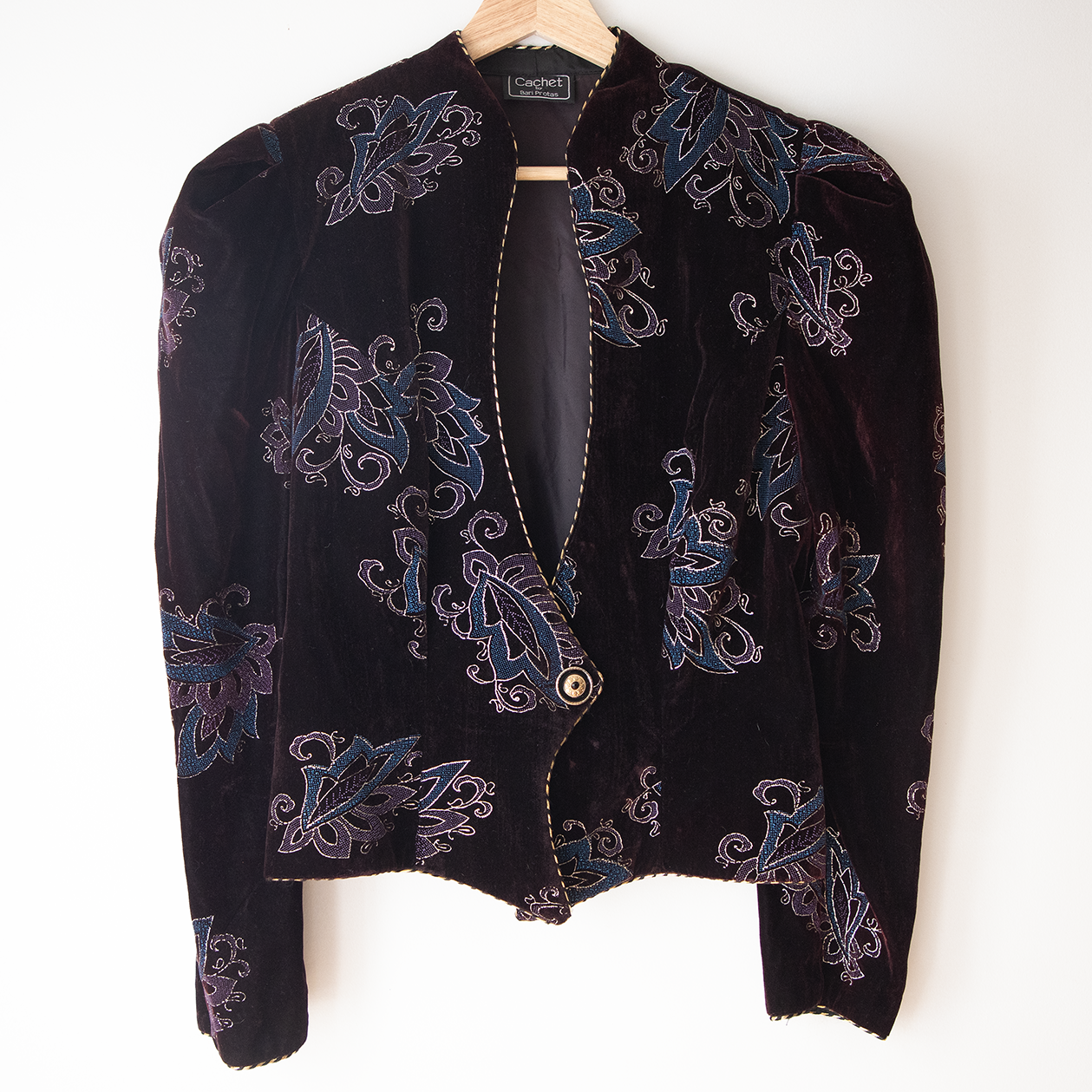 Paisley Velvet Bondolero Jacket
