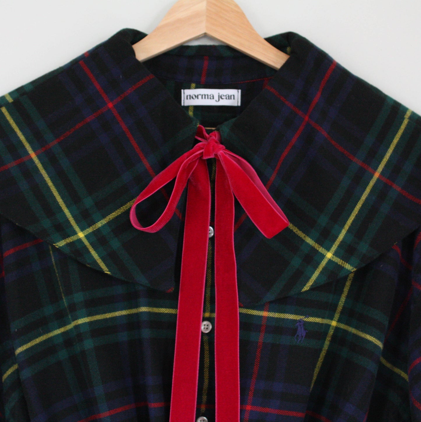 Jean Plaid Top - Black Multi