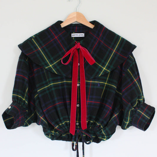 Jean Plaid Top - Black Multi