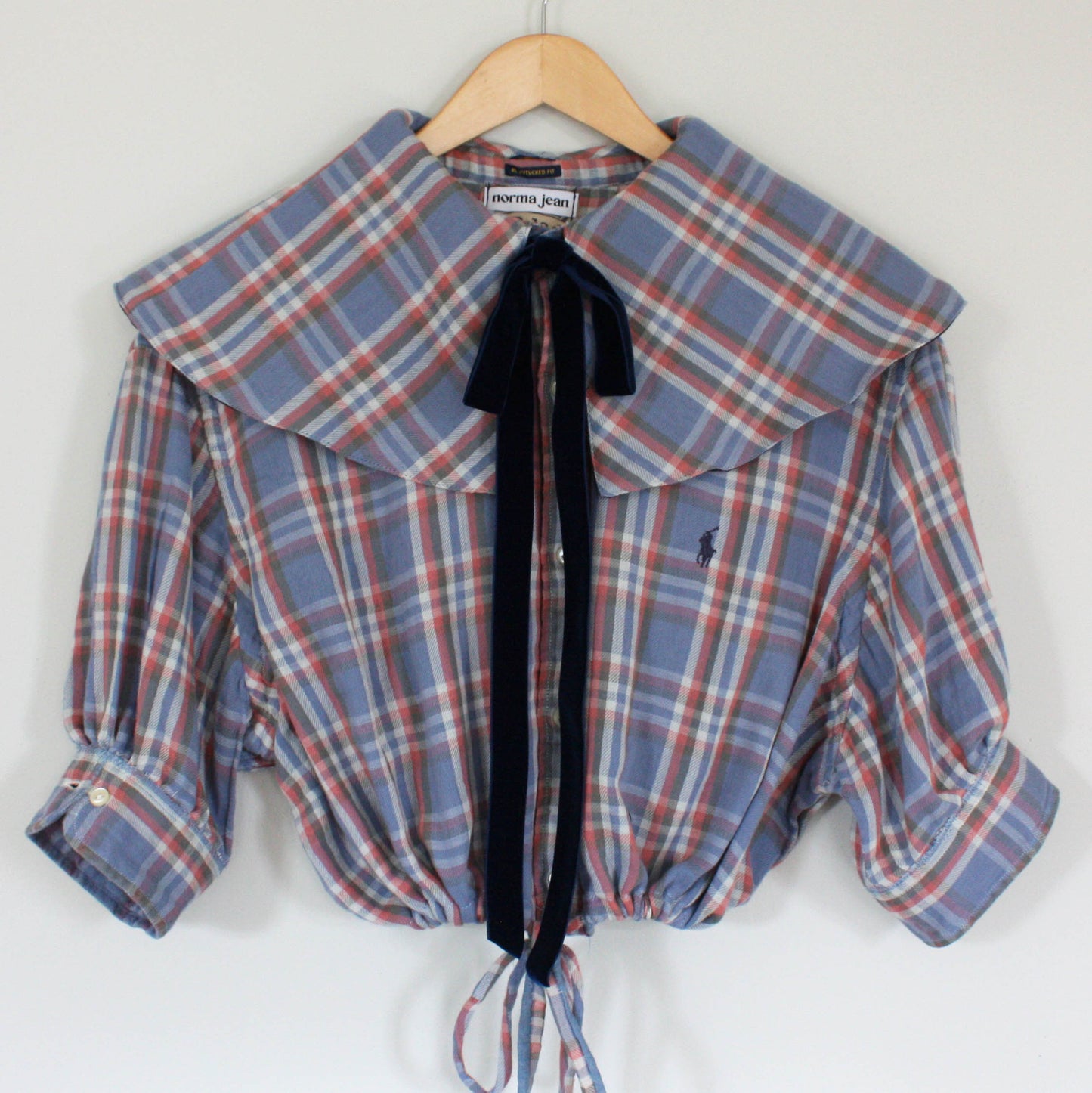 Jean Plaid Top - Blue Multi